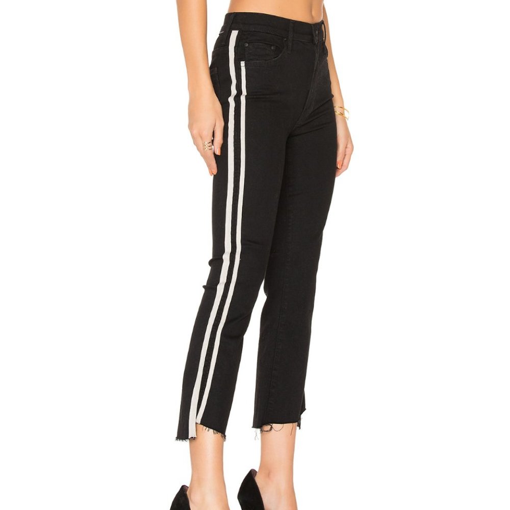 MOTHER Crop Step Fray Jeans in Guilty Racer